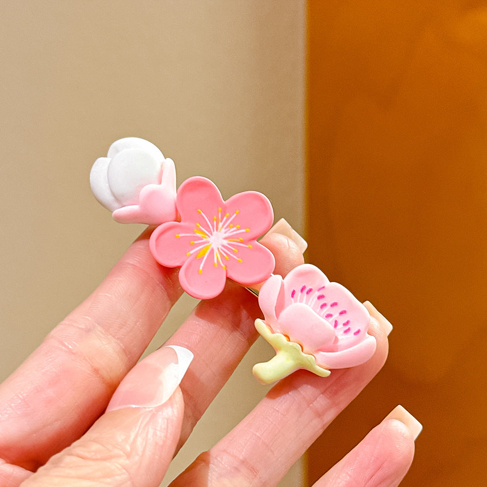 粉色櫻花髮夾－細節特寫10｜https://igowo.tw/