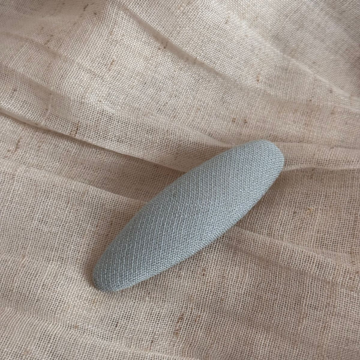布面格紋簡約髮夾