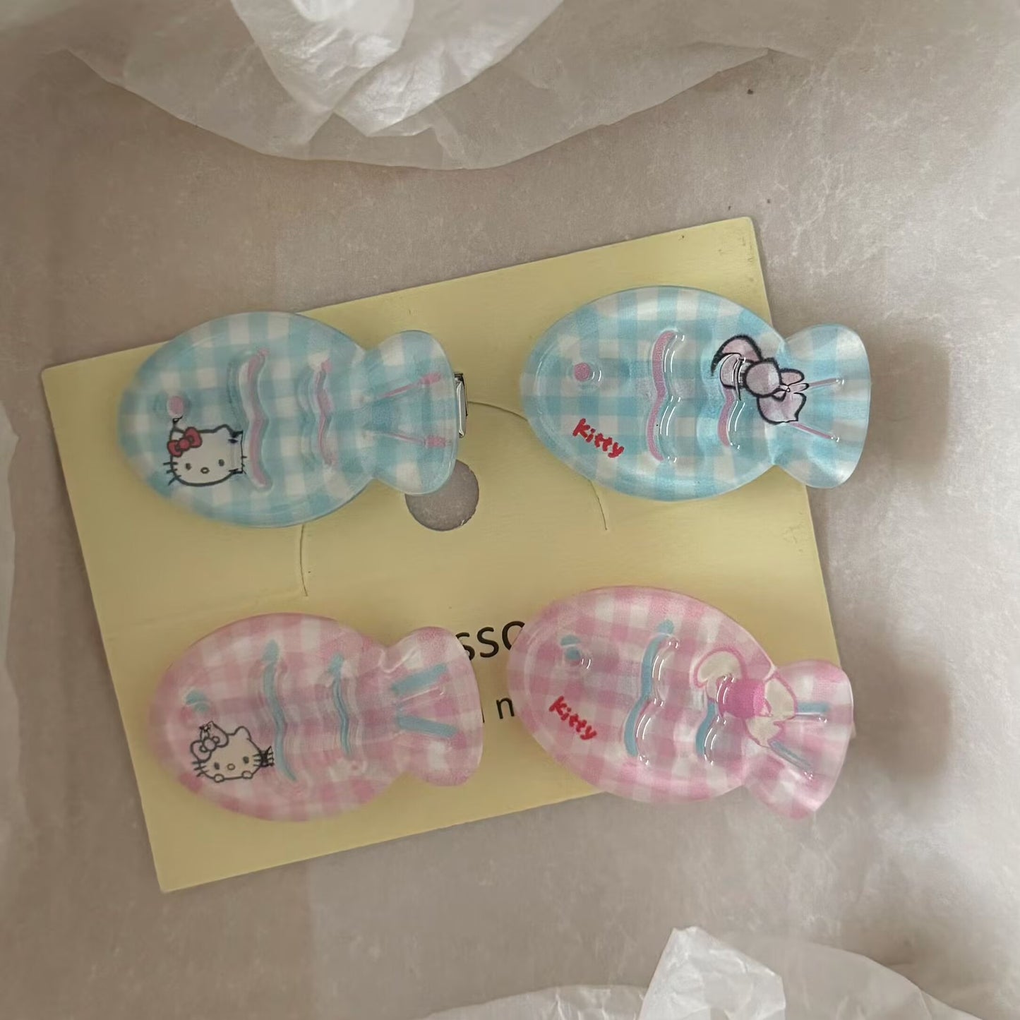 貓咪魚尾髮夾－商品主圖｜https://igowo.tw/
