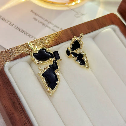 金色珍珠蝴蝶電鍍耳環－細節特寫21｜https://igowo.tw/