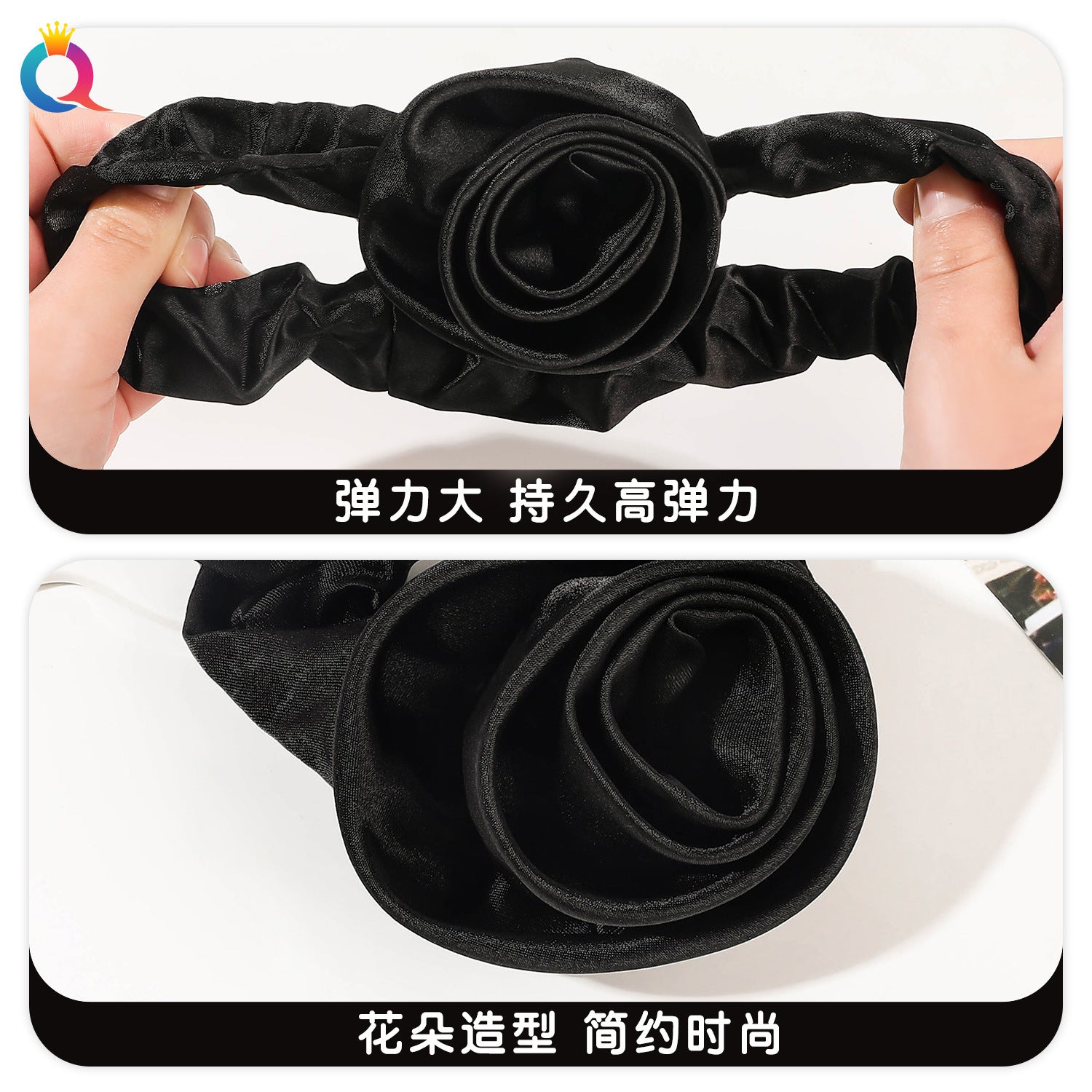 大腸圈玫瑰髮圈－第二視角實拍｜https://igowo.tw/