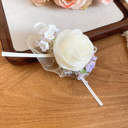 心動序曲~早春新款蝴蝶結彩色花朵發夾巨漂亮鴨嘴夾氛圍感發飾女