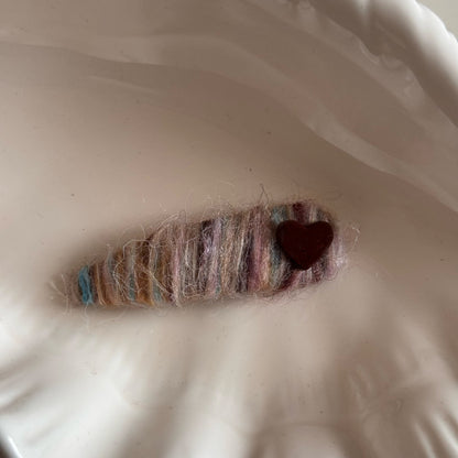 愛心纏繞髮夾