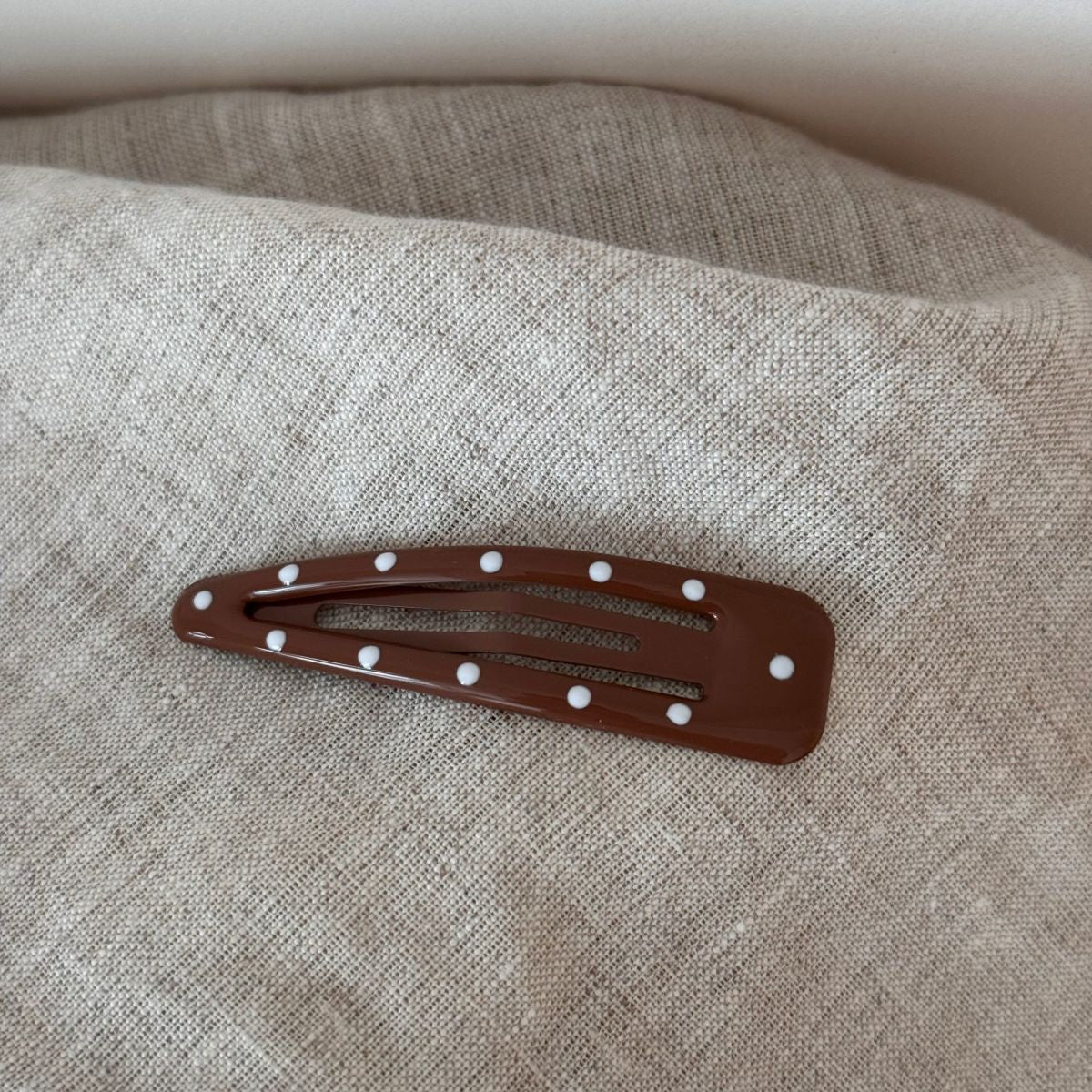 琺瑯波點三角形髮夾