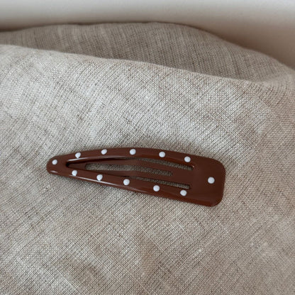 琺瑯波點三角形髮夾