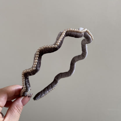 珍珠波浪簡約髮箍