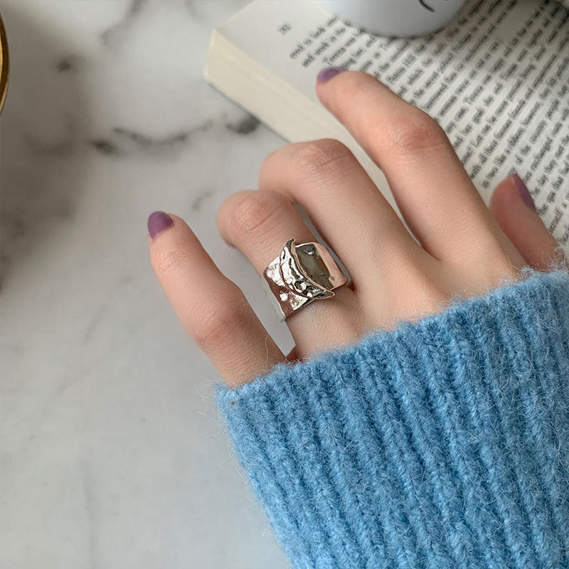 S925星星可調式戒指