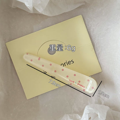 黃色簡約髮夾
