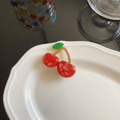 醋酸板材西瓜櫻桃髮夾