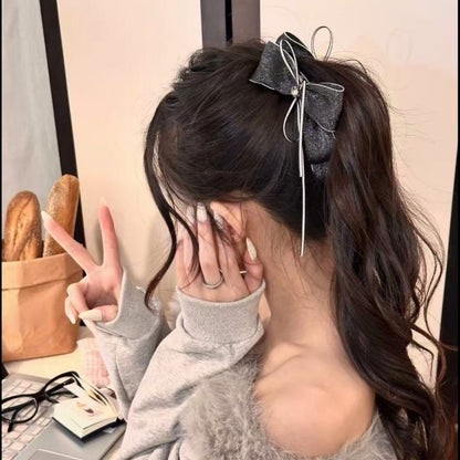 蝴蝶結多層髮夾