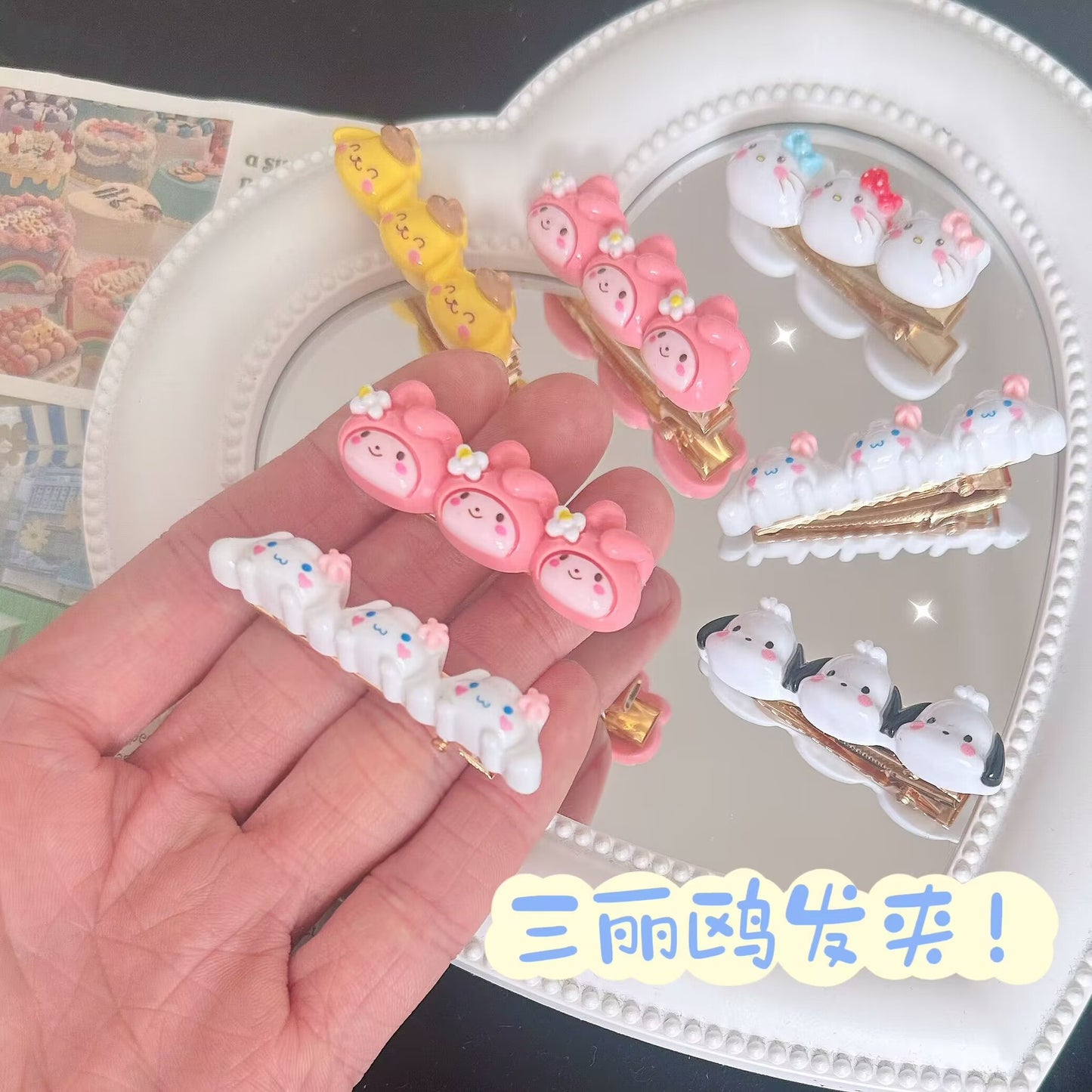 卡通簡約髮夾－商品主圖｜https://igowo.tw/
