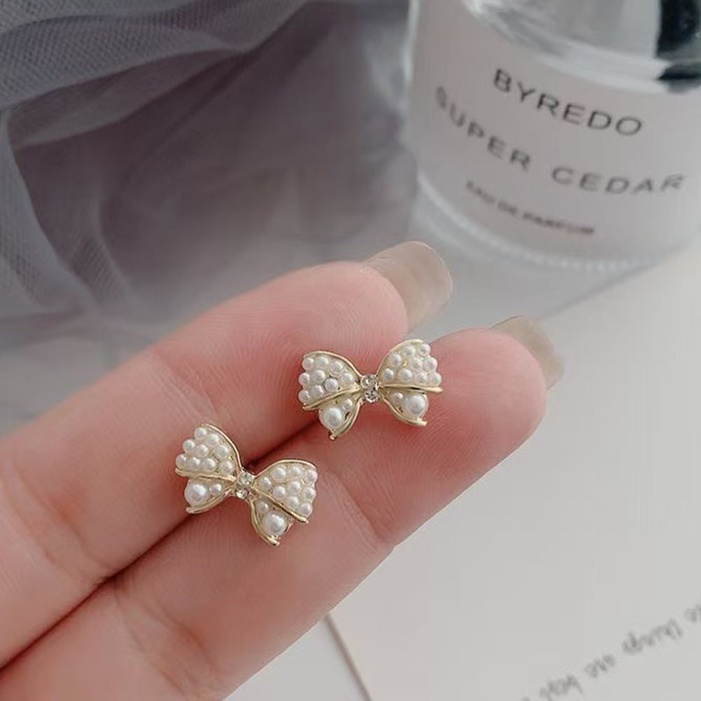 蝴蝶結花朵耳環－細節特寫14｜https://igowo.tw/