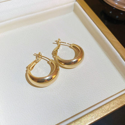 銀針圓圈簡約耳環－細節特寫7｜https://igowo.tw/
