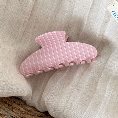 格紋簡約鯊魚夾