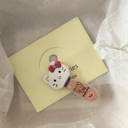 棕色小熊貓咪髮夾