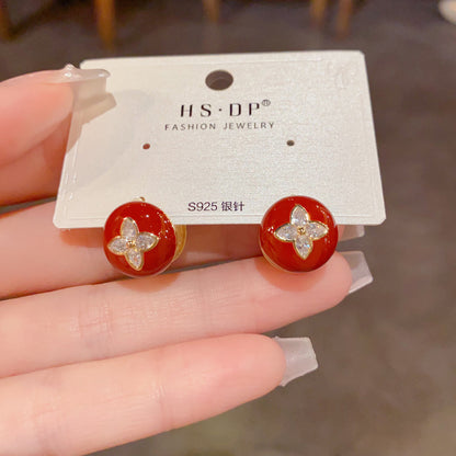星星鑲鑽復古耳扣－第二視角實拍｜https://igowo.tw/