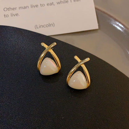 金屬簡約耳環－細節特寫6｜https://igowo.tw/