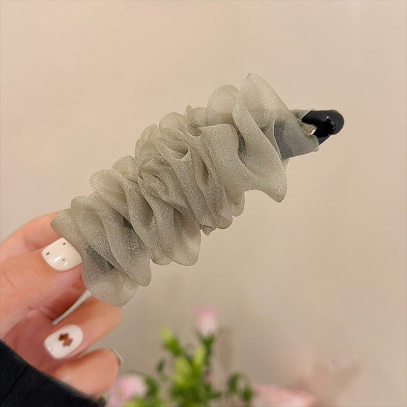 網紗簡約髮夾