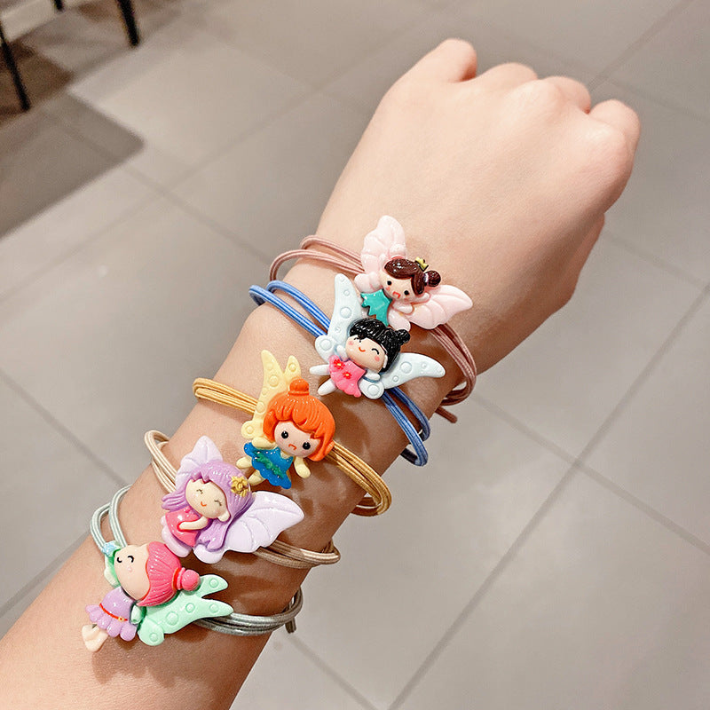 天使卡通髮圈－商品主圖｜https://igowo.tw/
