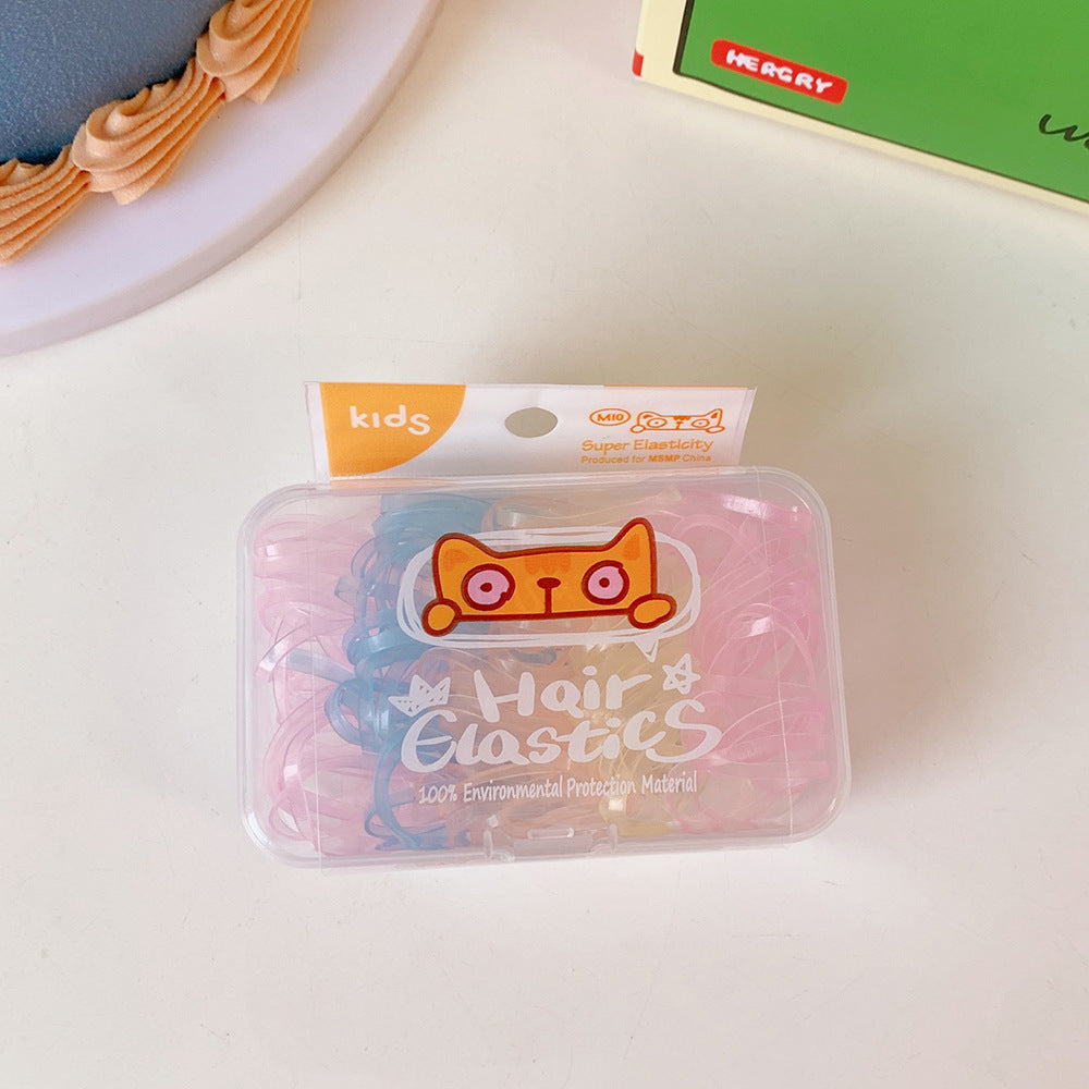 繽紛簡約髮圈－透明色款細節｜https://igowo.tw/