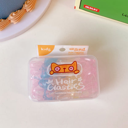 繽紛簡約髮圈－透明色款細節｜https://igowo.tw/