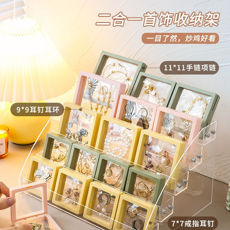 透明簡約耳環－細節特寫2｜https://igowo.tw/