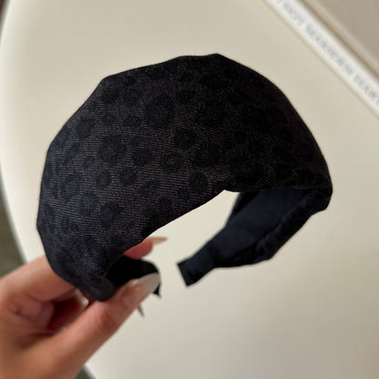 棕色豹紋髮箍