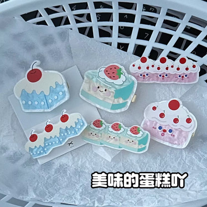 壓克力甜點卡通髮夾－商品主圖｜https://igowo.tw/