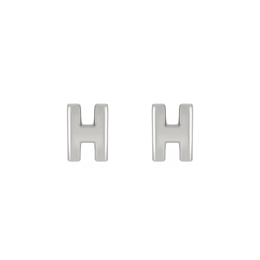 字母文字簡約耳釘