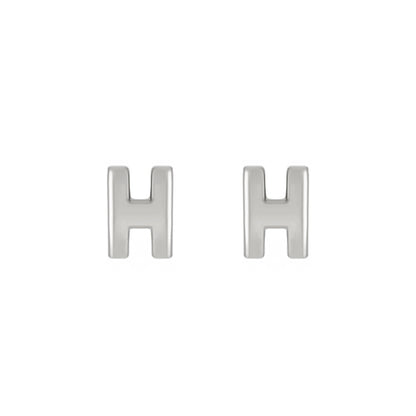 字母文字簡約耳釘
