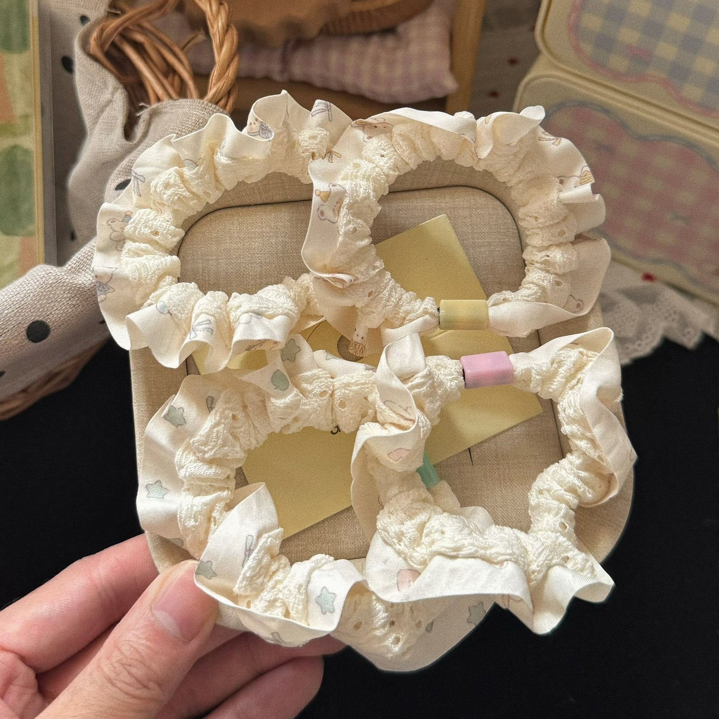 小熊卡通髮圈－商品主圖｜https://igowo.tw/