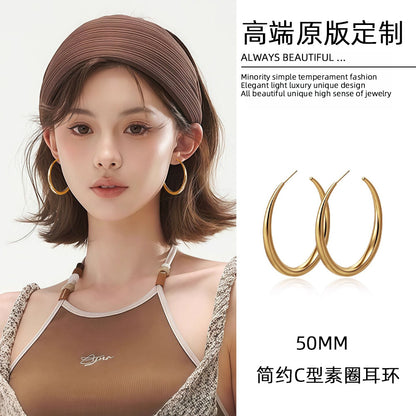 圓圈誇張耳環－細節特寫50｜https://igowo.tw/
