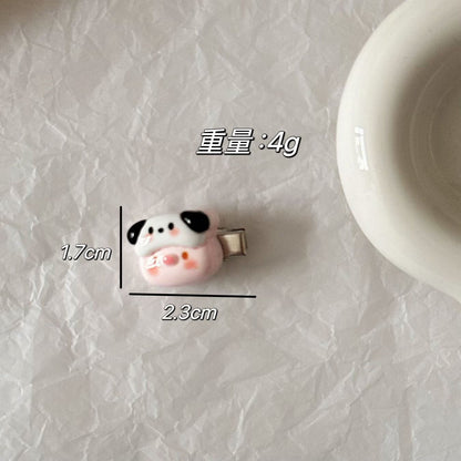 粉色卡通髮夾