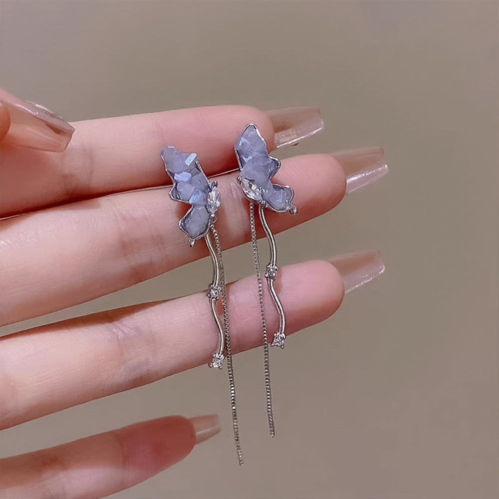 蝴蝶結花朵耳環－細節特寫7｜https://igowo.tw/