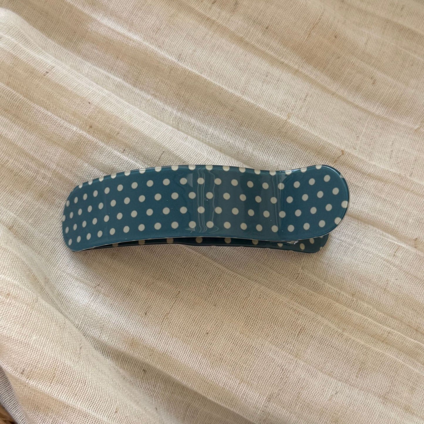 格紋波點髮夾