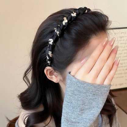 撞色扭紋髮箍－商品主圖｜https://igowo.tw/
