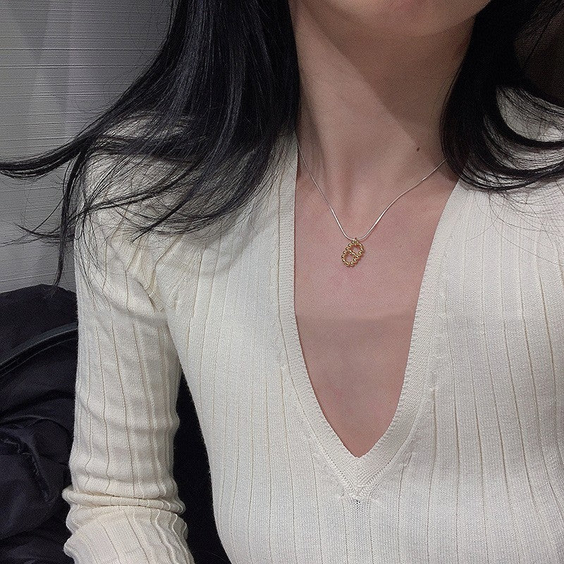 彩色串珠碎銀項鍊－細節特寫52｜https://igowo.tw/