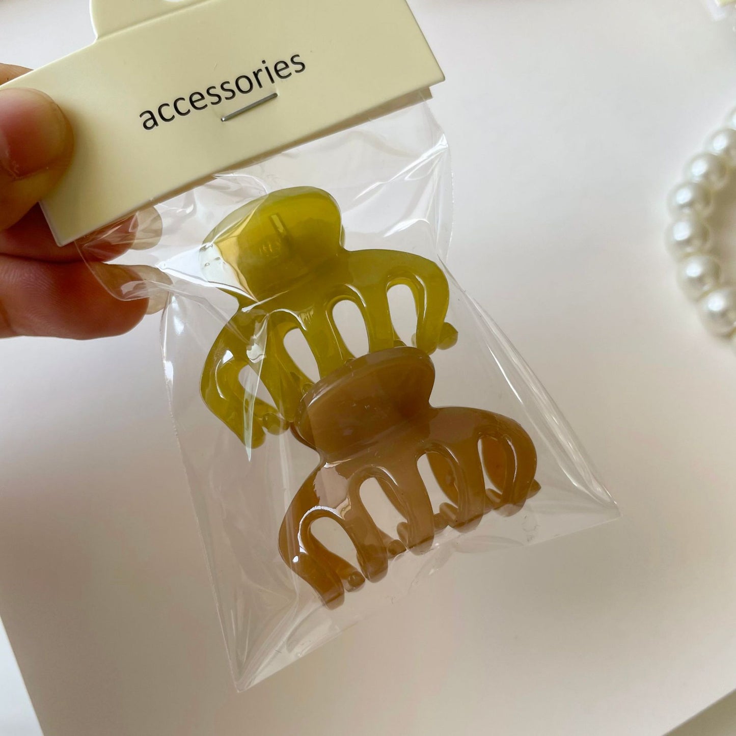 幾何小巧鯊魚夾兩件組