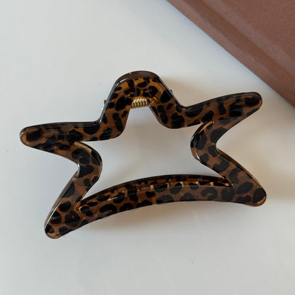 棕色豹紋鯊魚夾