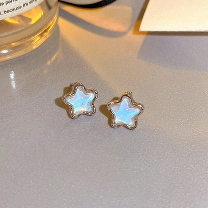S925星星鋯石耳釘