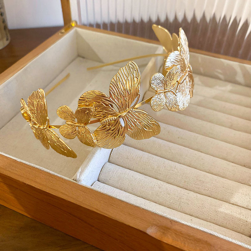 金屬蝴蝶簡約髮箍