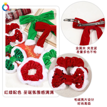 絨面彈力繩大腸圈髮圈－第二視角實拍｜https://igowo.tw/