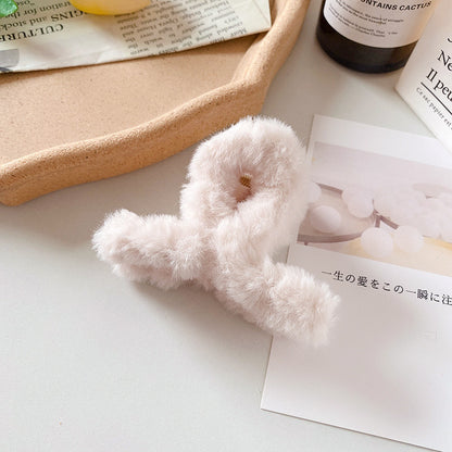 絨面簡約髮夾