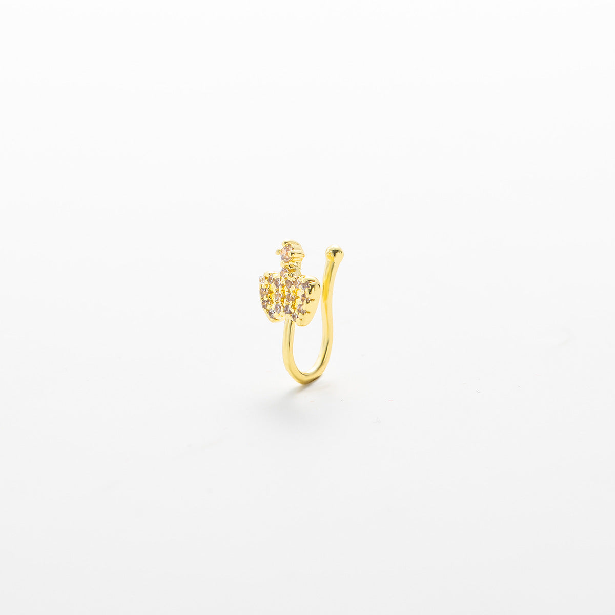 鋯石愛心皇冠微鑲飾品－細節特寫51｜https://igowo.tw/