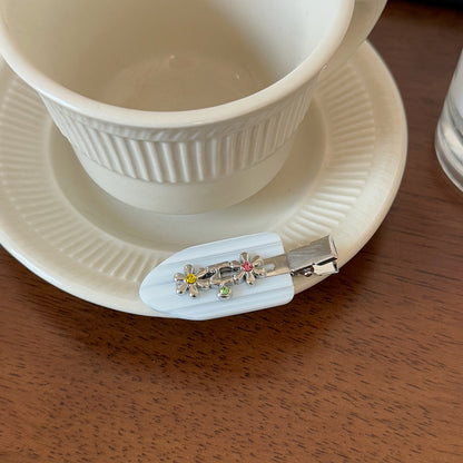 金屬花朵小巧髮夾