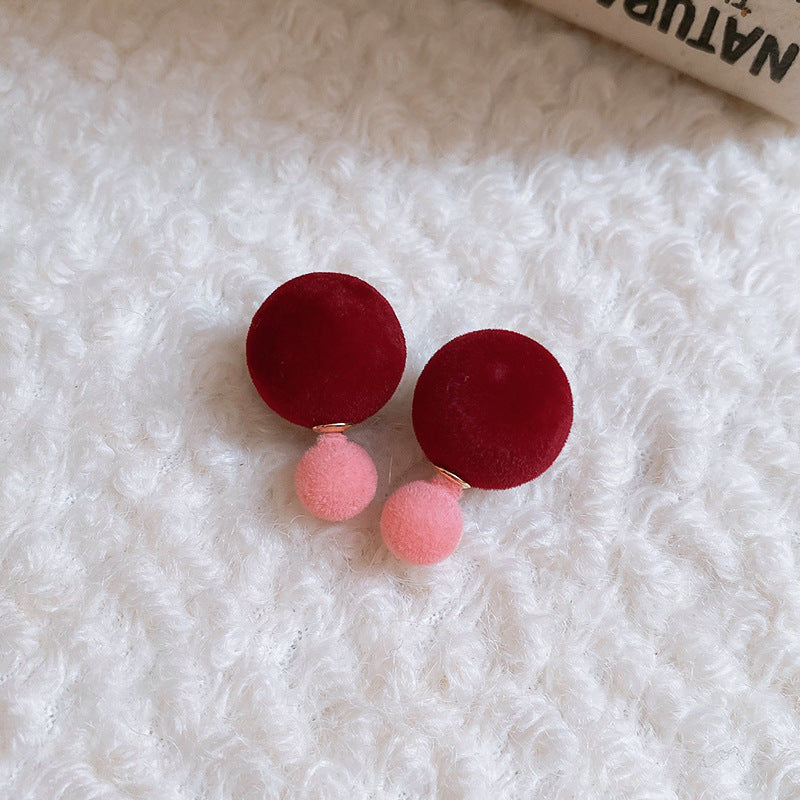 復古紅珍珠蝴蝶結耳環－細節特寫32｜https://igowo.tw/