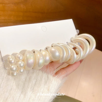 歐美跨境珍珠幾何圓形耳釘12件套法式宮廷風耳環輕奢高級感耳飾女