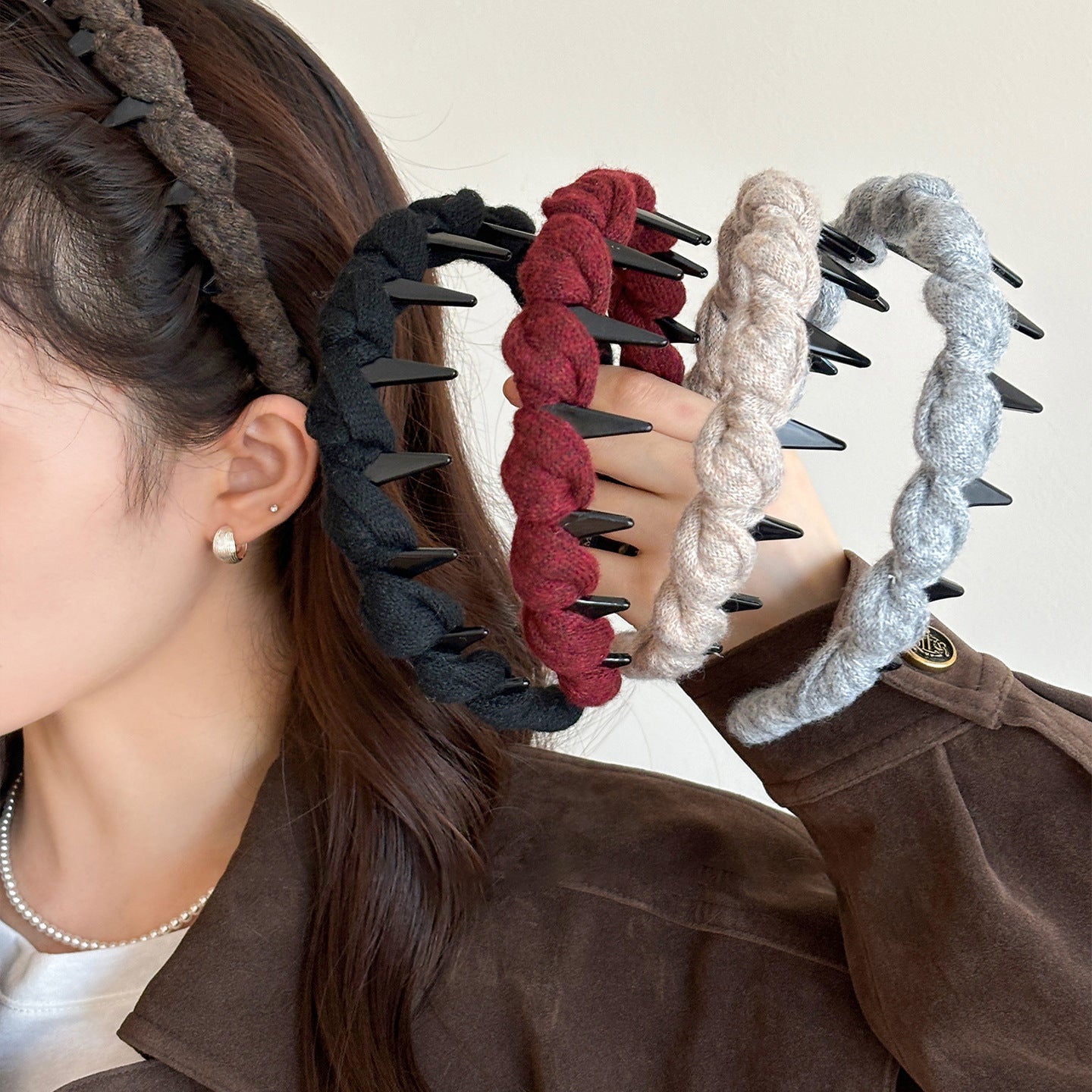 纏繞簡約髮箍－商品主圖｜https://igowo.tw/