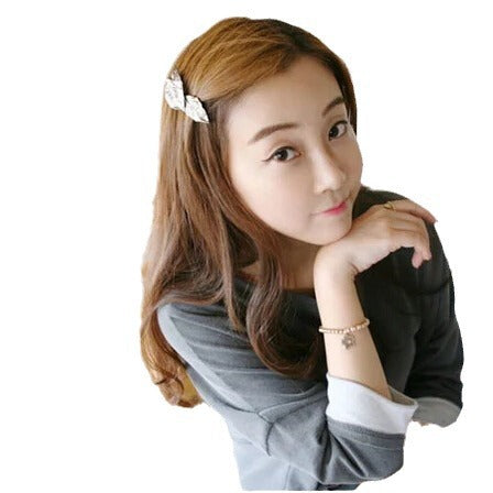 樹葉簡約髮夾－細節特寫3｜https://igowo.tw/