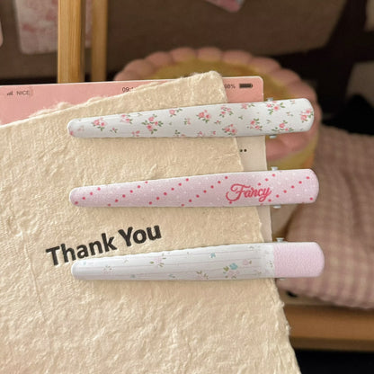 粉色金屬碎花髮夾－商品主圖｜https://igowo.tw/